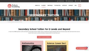 Future Academy tuition Singapore